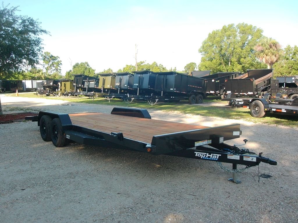 New 2026 Top Hat 7 x 20 Car Hauler Trailer 7k GVWR - Image 4