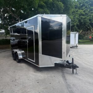 New 2026 Hook & Line 7 x 16 Enclosed Trailer 7k GVWR