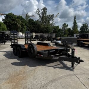 New 2026 AMP 7 x 16 Equipment Trailer 16k GVWR