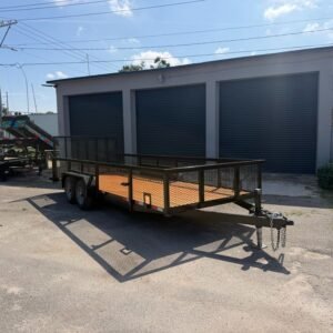 New 2026 Worldwide 7 x 20 2' Mesh Utility Trailer 10k GVWR