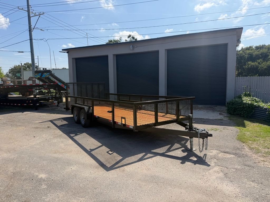 New 2026 Worldwide 7 x 20 2' Mesh Utility Trailer 10k GVWR