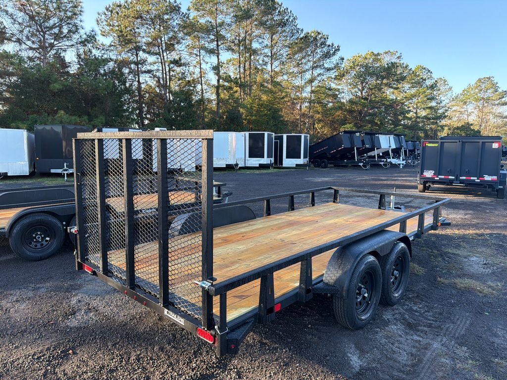 New 2026 HTC 7 x 16 Utility Trailer 7k GVWR - Image 3