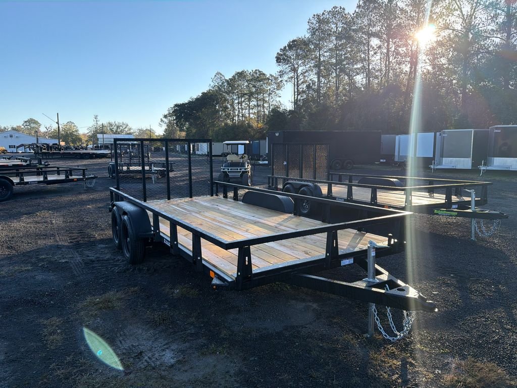 New 2026 HTC 7 x 16 Utility Trailer 7k GVWR - Image 2