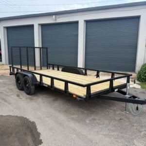 New 2027 HTC 7 x 16 Utility Trailer 7k GVWR