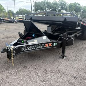 New 2026 Rawmaxx 8.5 x 24 Flatbed Tilt Trailer 14k GVWR