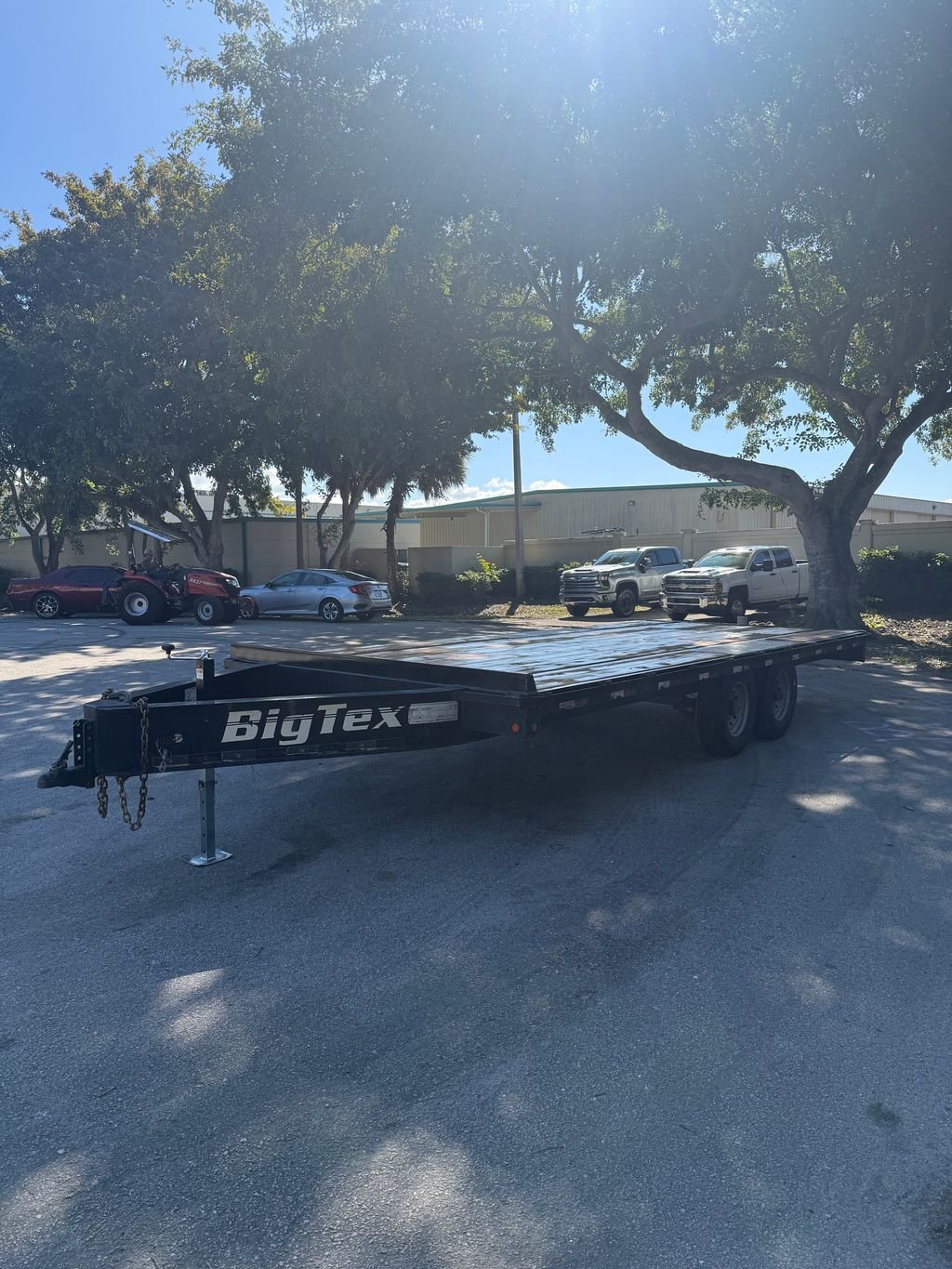 Used 2017 Big Tex 8.5 x 20 Flatbed Trailer 14k GVWR - Image 3