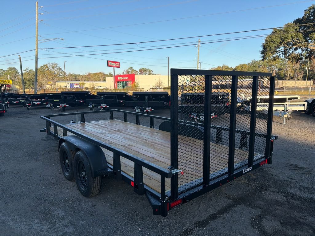 New 2026 HTC 7 x 16 Utility Trailer 7k GVWR - Image 4