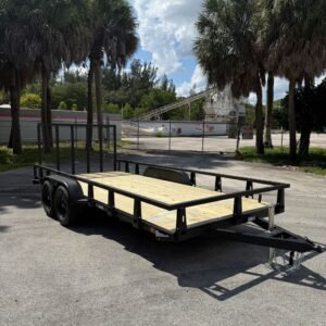 New 2027 HTC 7 x 16 Utility Trailer 7k GVWR