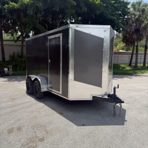 New 2026 Hook & Line 6 x 12 Enclosed Trailer 7k GVWR