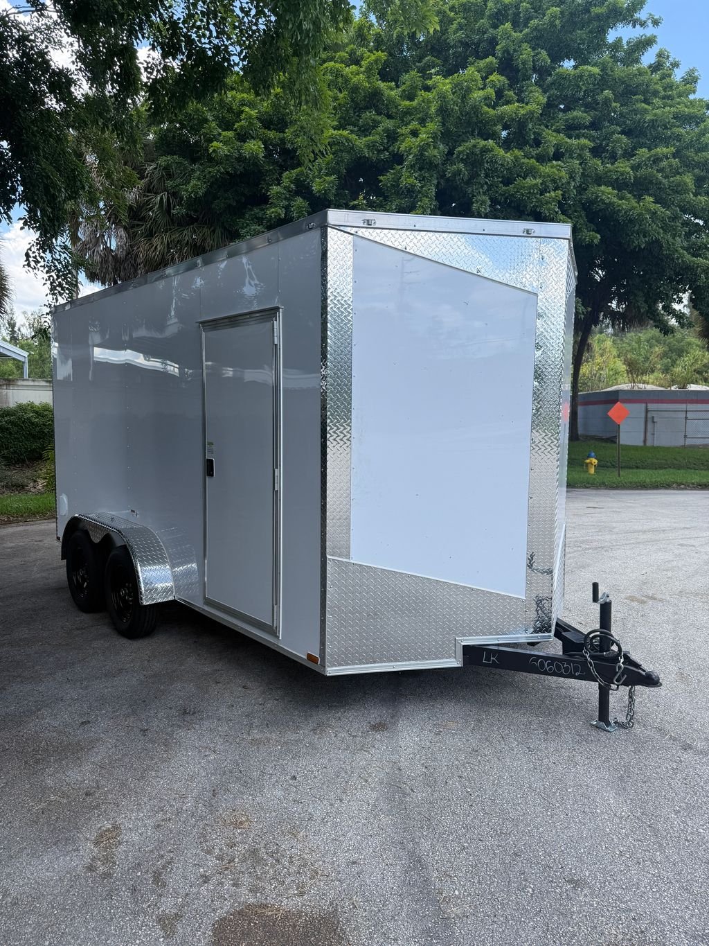 New 2026 Hook & Line 7 x 14 Enclosed Trailer 7k GVWR