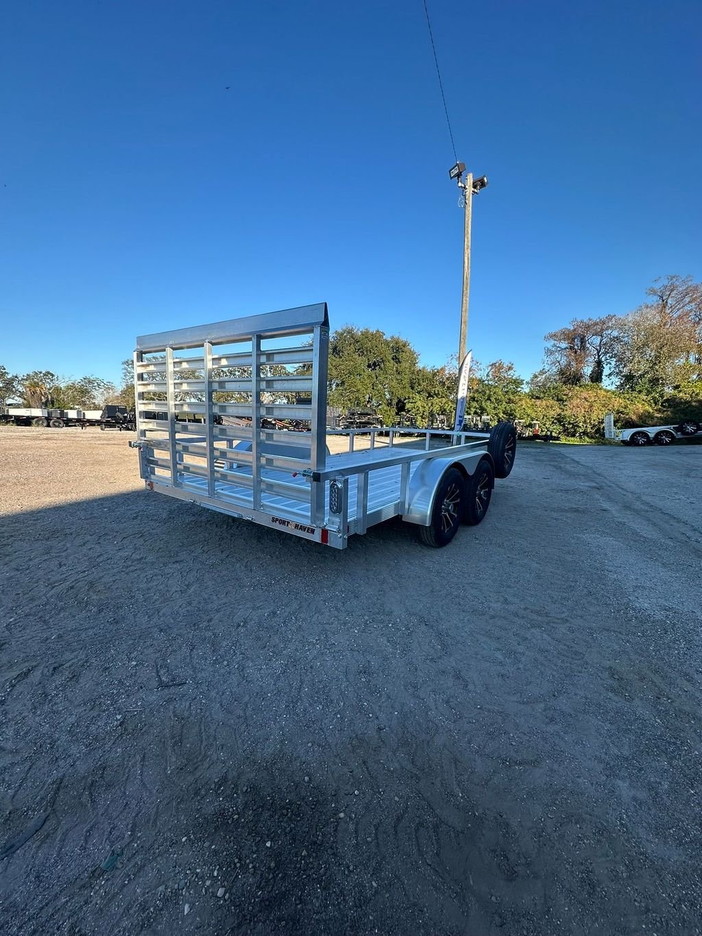 New 2026 Sport Haven 7 x 14 Aluminum Utility Trailer 7k GVWR - Image 3