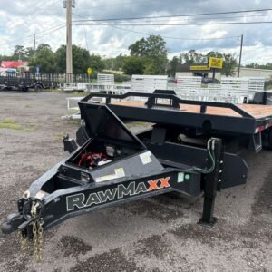 New 2026 RawMaxx 8.5 x 26 Flatbed Power Tilt Trailer 20k GVWR