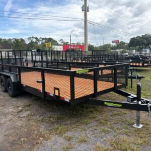 New 2026 Worldwide 7 x 20 2' Mesh Utility Trailer 10k GVWR