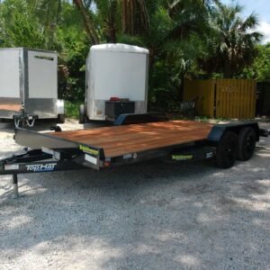 New 2026 Top Hat 7 x 18 Car Hauler Trailer 7k GVWR