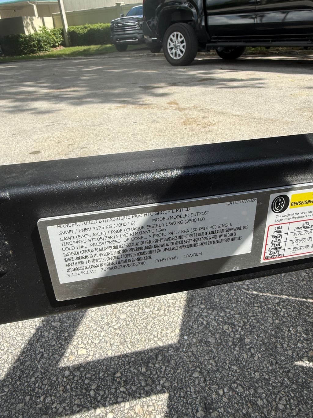 New 2027 HTC 7 x 16 Utility Trailer 7k GVWR - Image 10