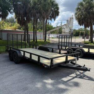 New 2027 HTC 7 x 16 Utility Trailer 7k GVWR