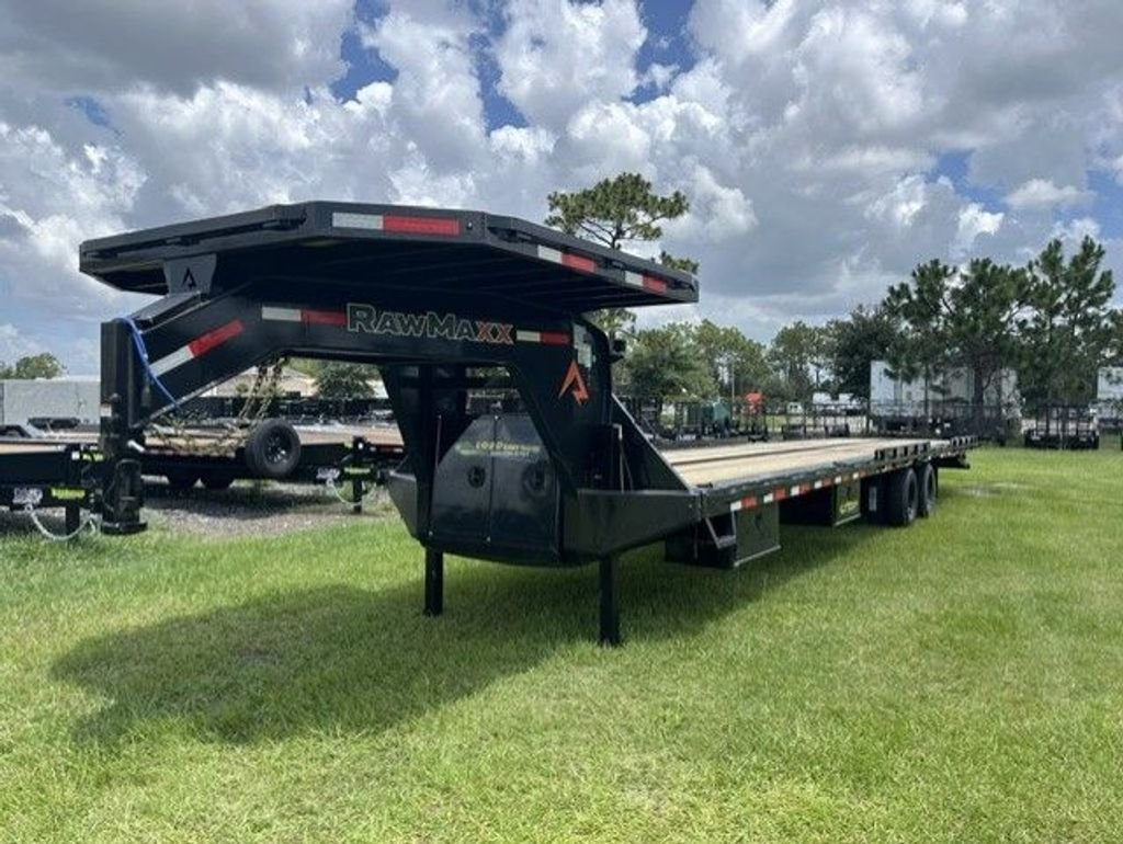 New 2027 Rawmaxx 8.5 x 40 Gooseneck Flatbed Tilt Trailer 20k GVWR - Image 2