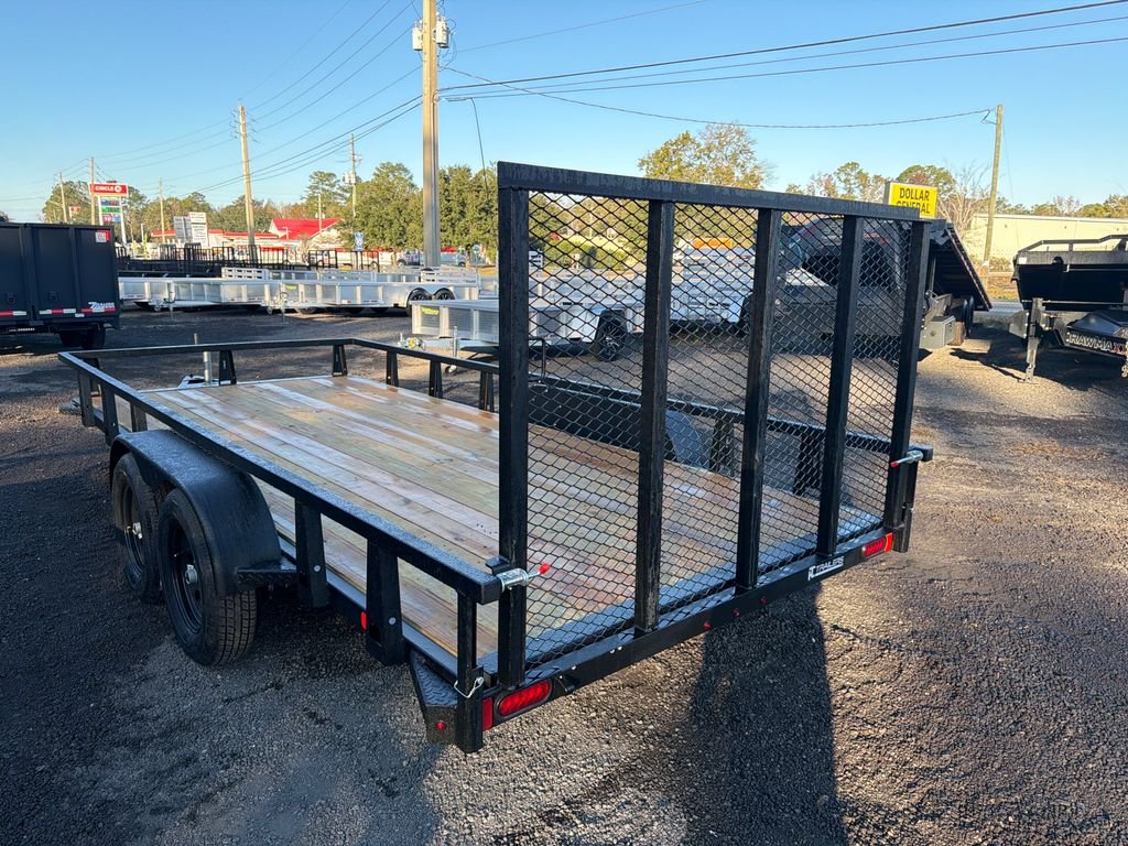New 2026 HTC 7 x 16 Utility Trailer 7k GVWR - Image 4