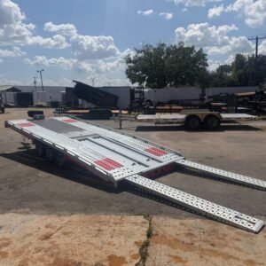 New 2026 Brian James 7 x 18 T Transporter Flatbed Trailer 7k GVWR