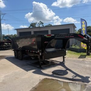 New 2026 Horizon 7 x 16 Gooseneck Roll Off Frame Trailer 14k GVWR
