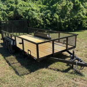 New 2026 Worldwide 7 x 16 2' Mesh 7k Utility Trailer