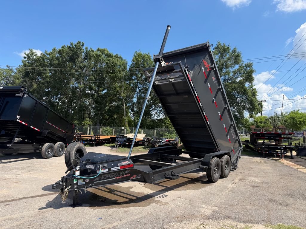 New 2026 Horizon 7 x 16 Bumper Pull Roll Off Frame Trailer 14k GVWR - Image 12