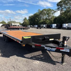 New 2026 Top Hat 8.5 x 24 Flatbed Trailer 14k GVWR