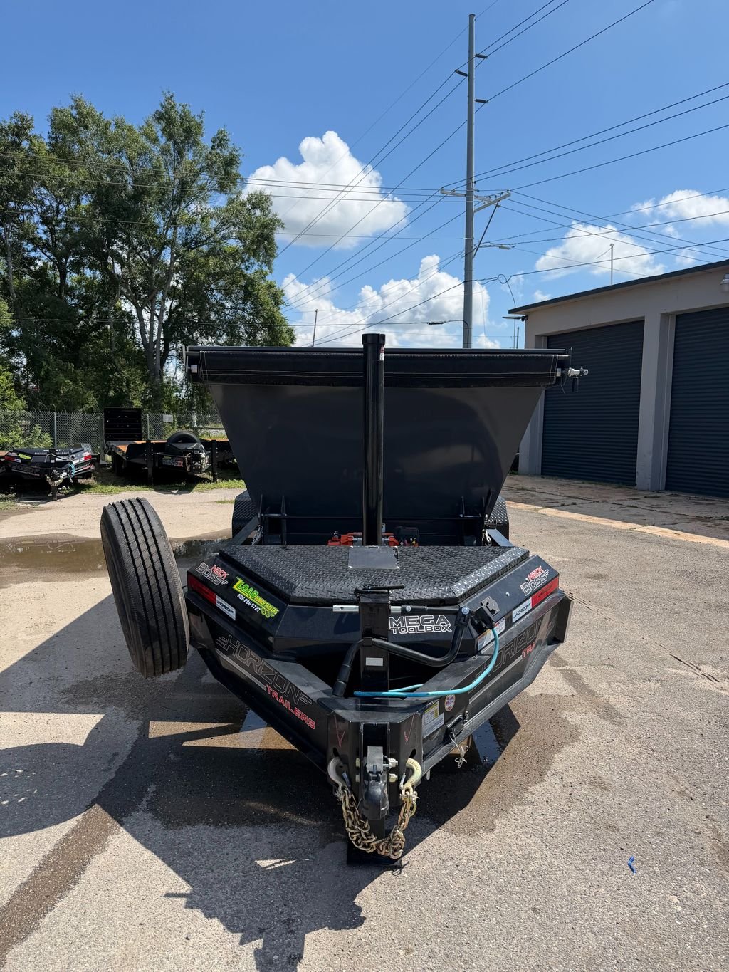 New 2026 Horizon 7 x 16 Bumper Pull Roll Off Frame Trailer 14k GVWR - Image 9