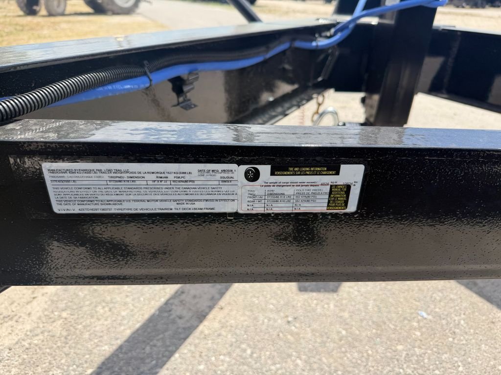 New 2026 Load Trail 7 x 16 Gravity Tilt Trailer 14k GVWR - Image 13