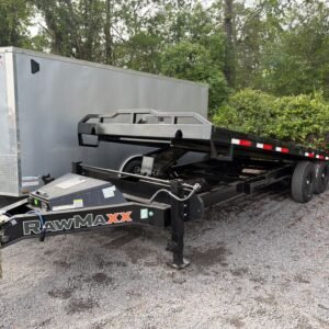 New 2026 Rawmaxx 8.5 x 24 Flatbed Tilt Trailer 14k GVWR