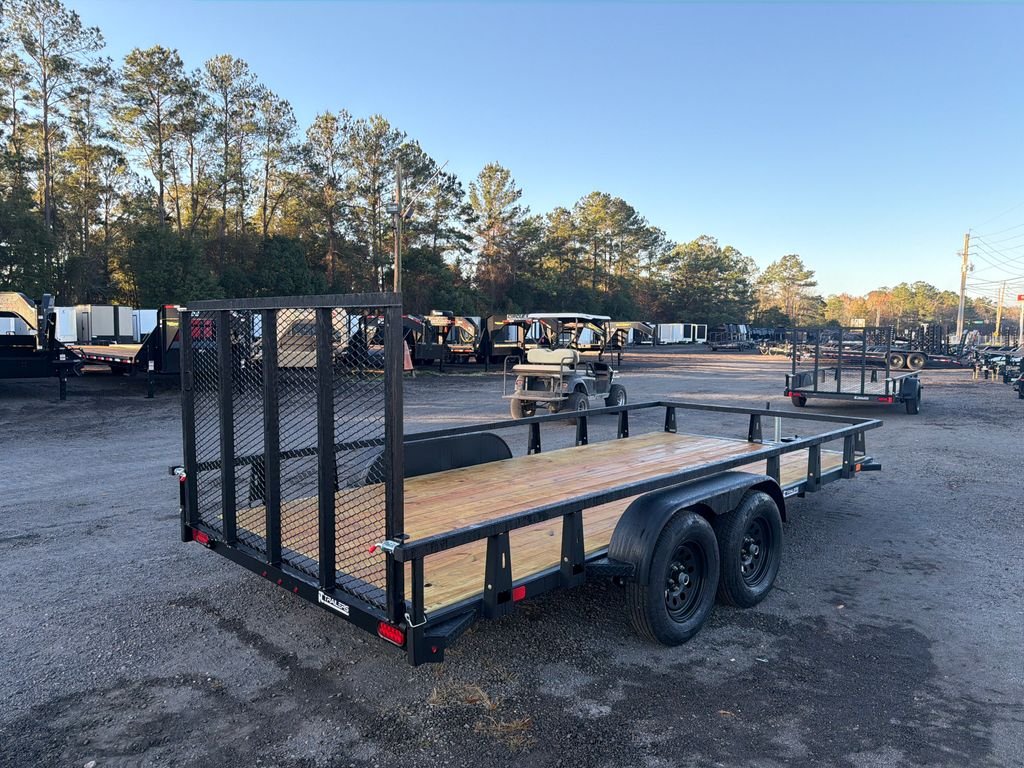 New 2026 HTC 7 x 16 Utility Trailer 7k GVWR - Image 3