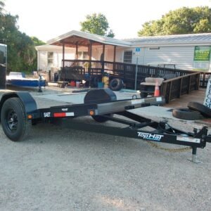 New 2026 Top Hat 7 x 12 Gravity Tilt Trailer 7k GVWR