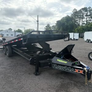 New 2026 Rawmaxx 8.5 x 24 Flatbed Tilt Trailer 14k GVWR