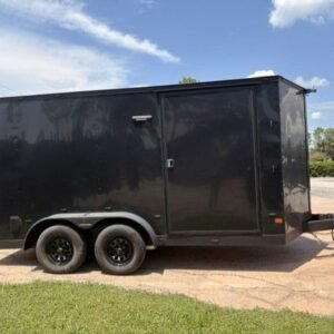 USED 7x14 Covered Wagon Enclosed Trailer