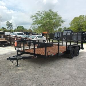 New 2026 Worldwide 7 x 16 2' Mesh Utility Trailer 7k GVWR
