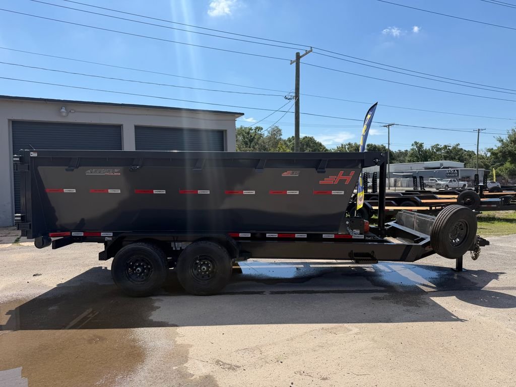 New 2026 Horizon 7 x 16 Bumper Pull Roll Off Frame Trailer 14k GVWR - Image 5