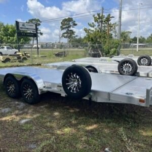 New 2026 Sport Haven 7 x 20 Aluminum Gravity Tilt Trailer 10k GVWR