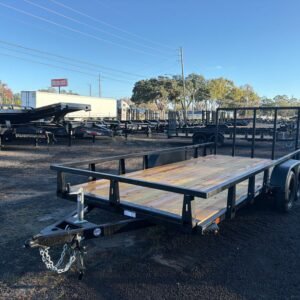 New 2026 HTC 7 x 16 Utility Trailer 7k GVWR
