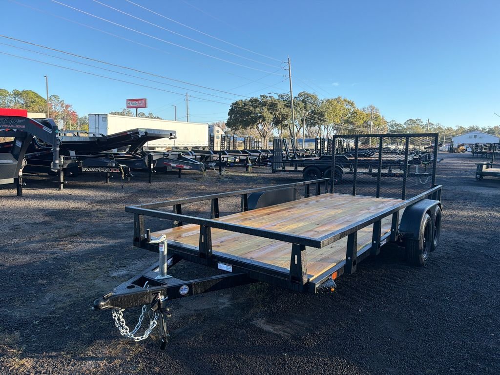 New 2026 HTC 7 x 16 Utility Trailer 7k GVWR