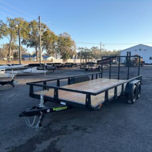 New 2026 HTC 7 x 16 Utility Trailer 7k GVWR