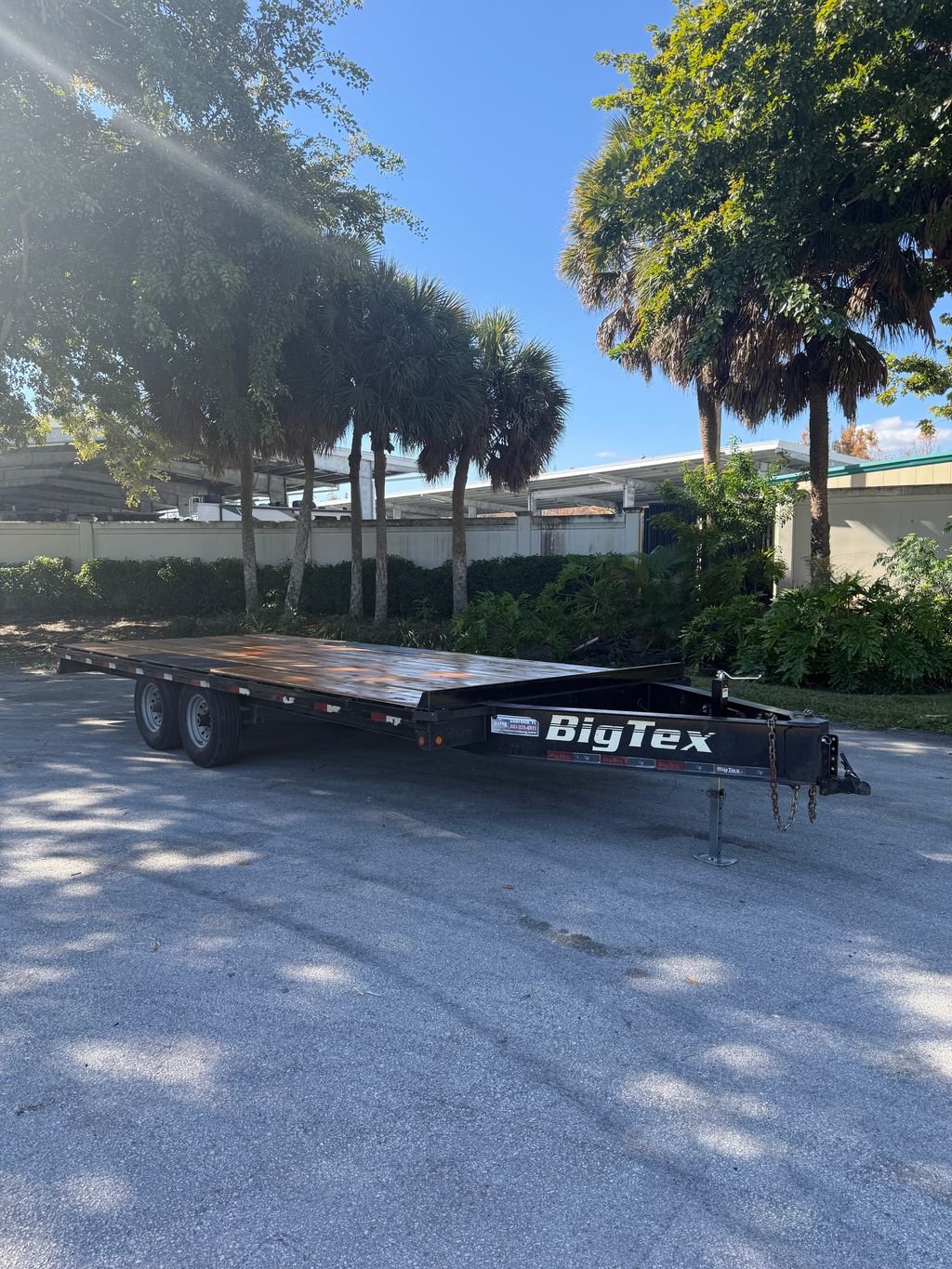 Used 2017 Big Tex 8.5 x 20 Flatbed Trailer 14k GVWR