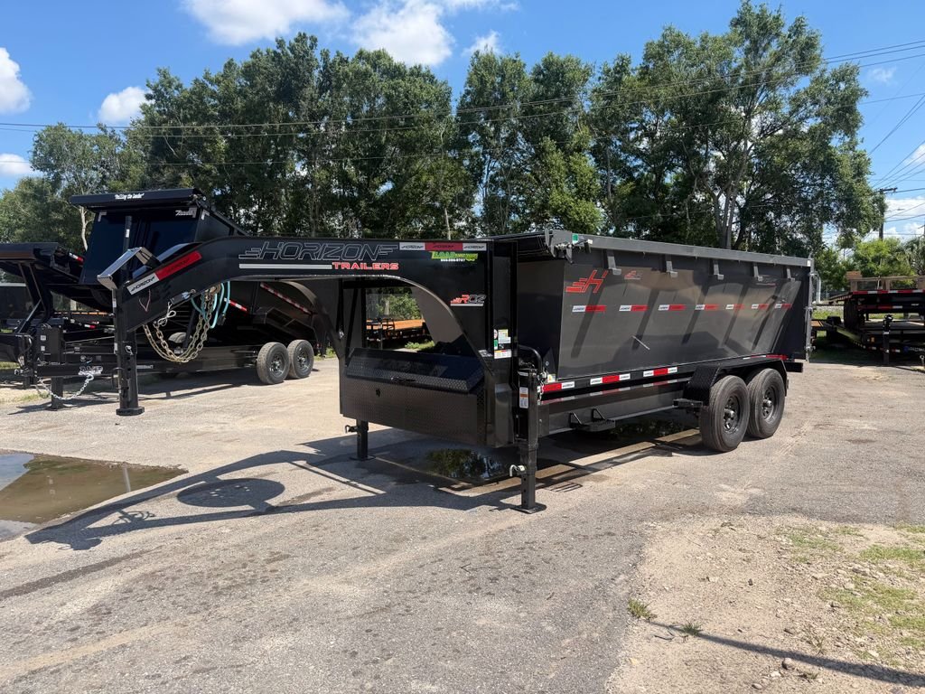 New 2026 Horizon 7 x 16 Gooseneck Roll Off Frame Trailer 14k GVWR - Image 15