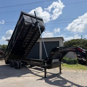 New 2026 Horizon 8 x 20 Gooseneck High Side Dump Trailer 25k GVWR