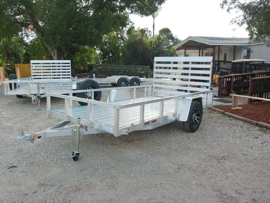 New 2027 Sport Haven 6 x 12 Aluminum Utility Trailer 3.5k GVWR