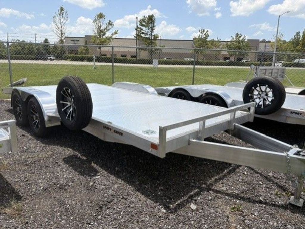New 2027 Sport Haven 7 x 18 Aluminum Car Hauler Trailer 7k GVWR