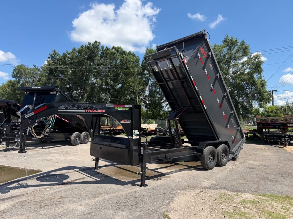 New 2026 Horizon 7 x 16 Gooseneck Roll Off Frame Trailer 14k GVWR - Image 9