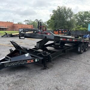New 2026 Rawmaxx 8.5 x 24 Flatbed Tilt Trailer 14k GVWR