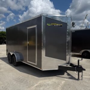 New 2026 Hook & Line 7 x 16 Enclosed 7k Cargo Trailer