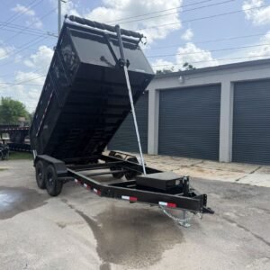 New 2026 Panther Cargo 7 x 14 High Side Dump Trailer 14k GVWR