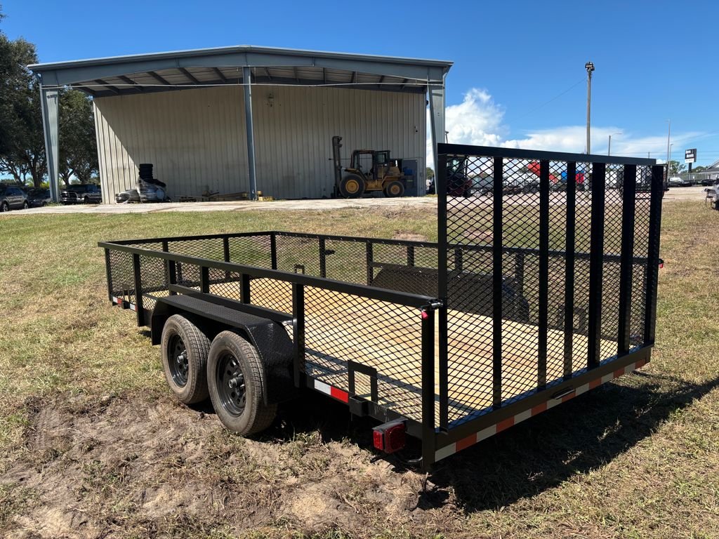 New 2026 Worldwide 7 x 16 2' Mesh 7k Utility Trailer - Image 5